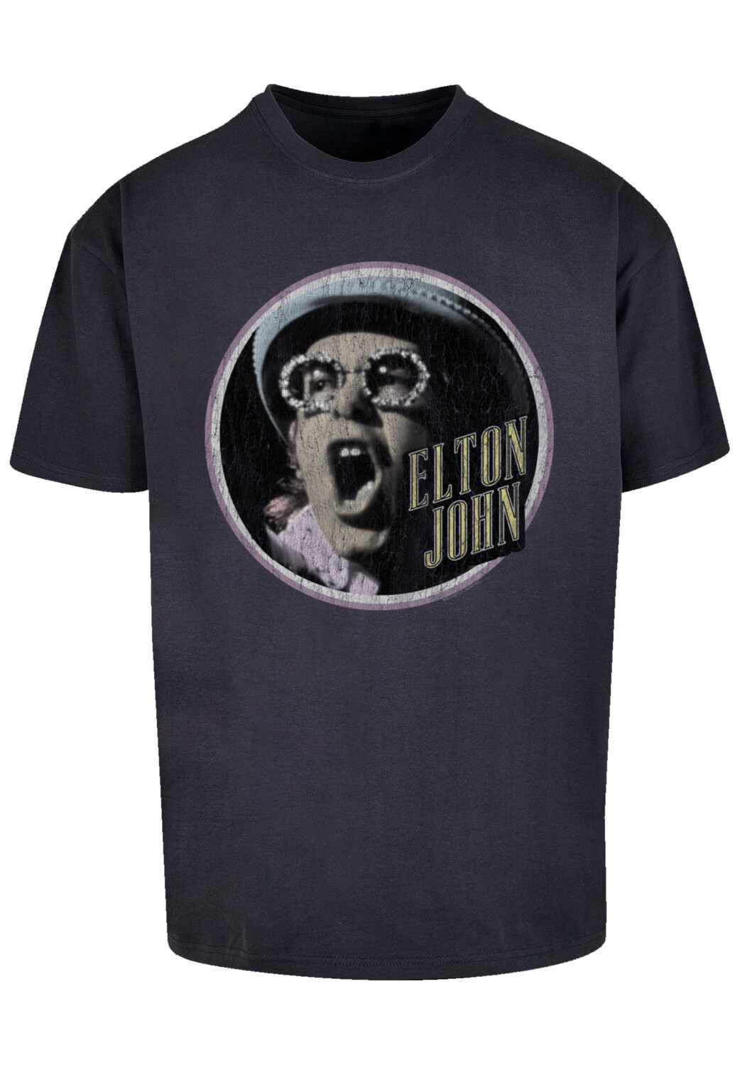 

Футболка F4NT4STIC Elton John Vintage Circle, темно-синий