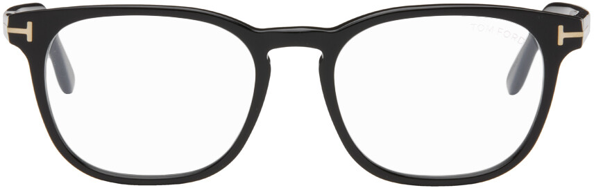 

Черные круглые блестящие очки TOM FORD