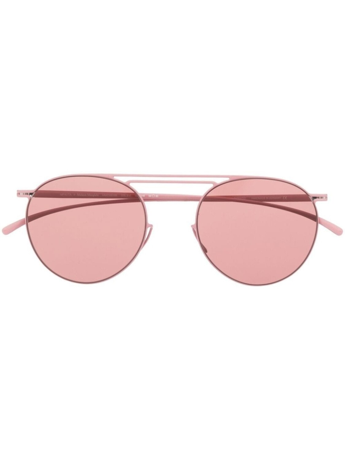 

Солнцезащитные очки в круглой оправе Mykita, розовый