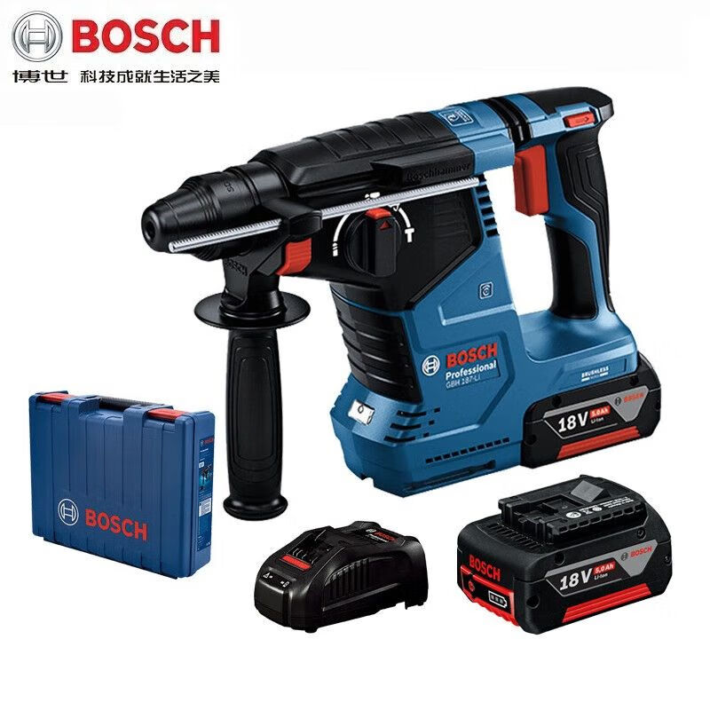 Перфоратор Bosch GBH187-Li + аккумулятор 5.0Ah, зарядное устройство, кейс