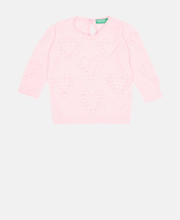 

Джемпер с длинными рукавами United Colors of Benetton, розовый