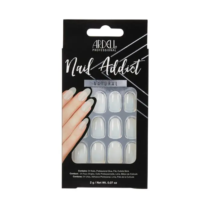 

Накладные ногти nail addict natural oval uñas postizas Ardell, цвет multicolor