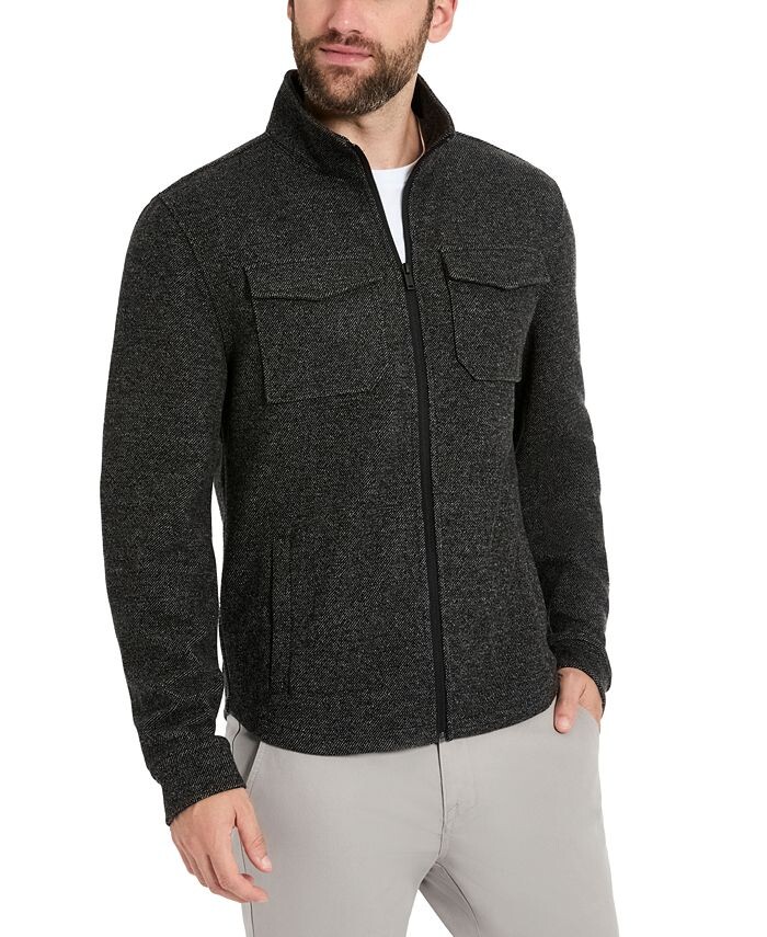 

Мужская куртка-рубашка с молнией во всю длину Techni-Cole Kenneth Cole, черный