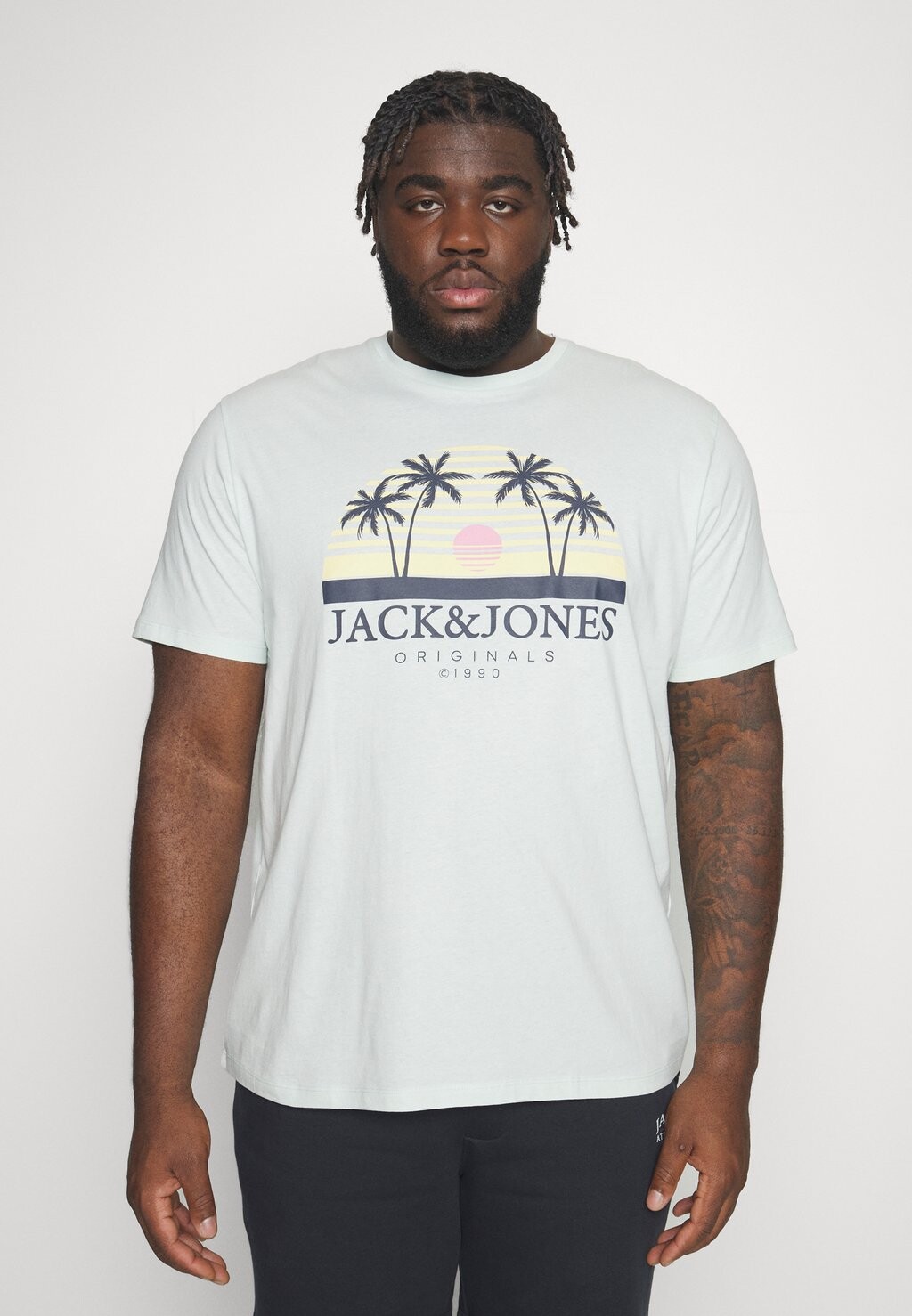 

Футболка с принтом Jack & Jones, светло-синий
