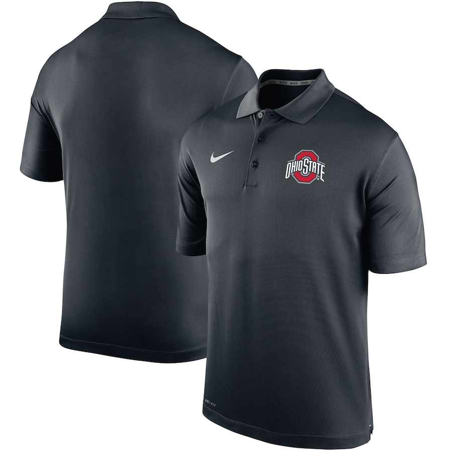 

Поло с коротким рукавом Nike Ohio State Buckeyes, черный