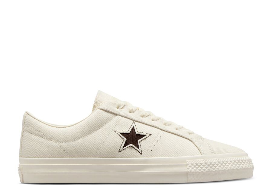 

Кроссовки Converse One Star Pro Low 'Herringbone - Egret', кремовый, Серый