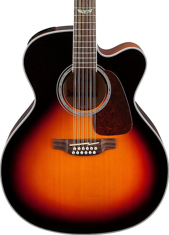 Акустическая гитара Takamine GJ72CE-12 Jumbo Acoustic-Electric Guitar Brown Sunburst акустическая гитара cort ad810 12 op standard series 12 струнная цвет натуральный