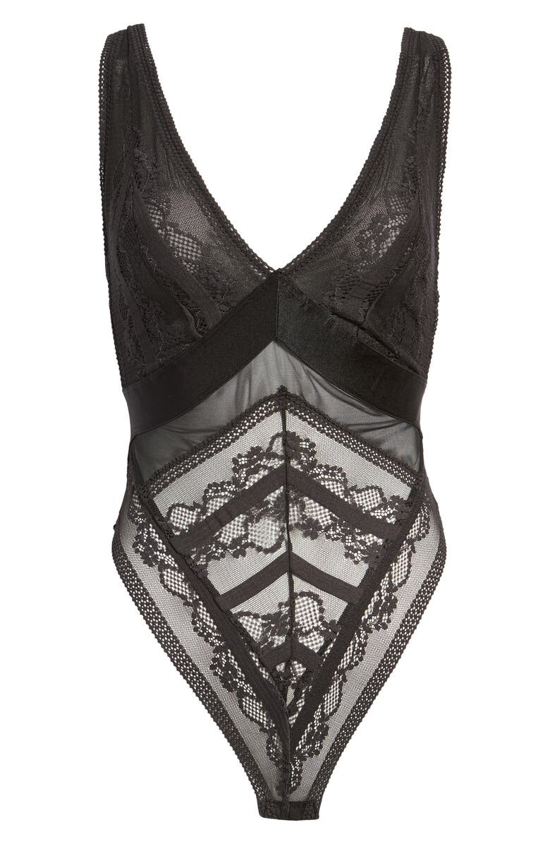 

Боди Cleo из кружева и сетки HUNKEMÖLLER