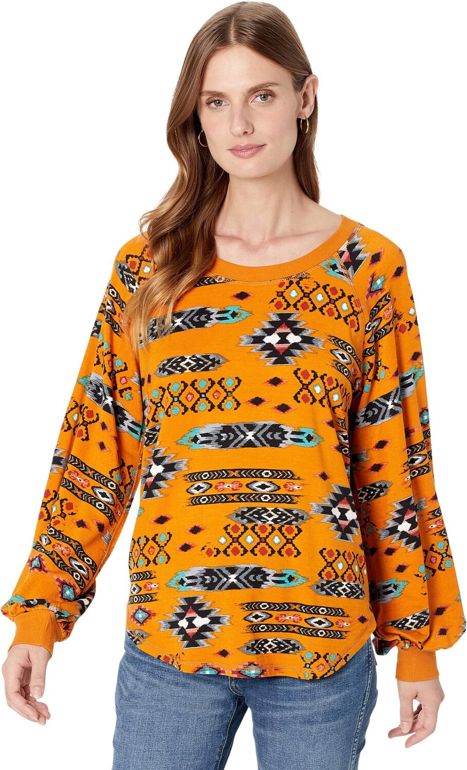 

Толстовка Wrangler Puff Sleeve Top, желтый
