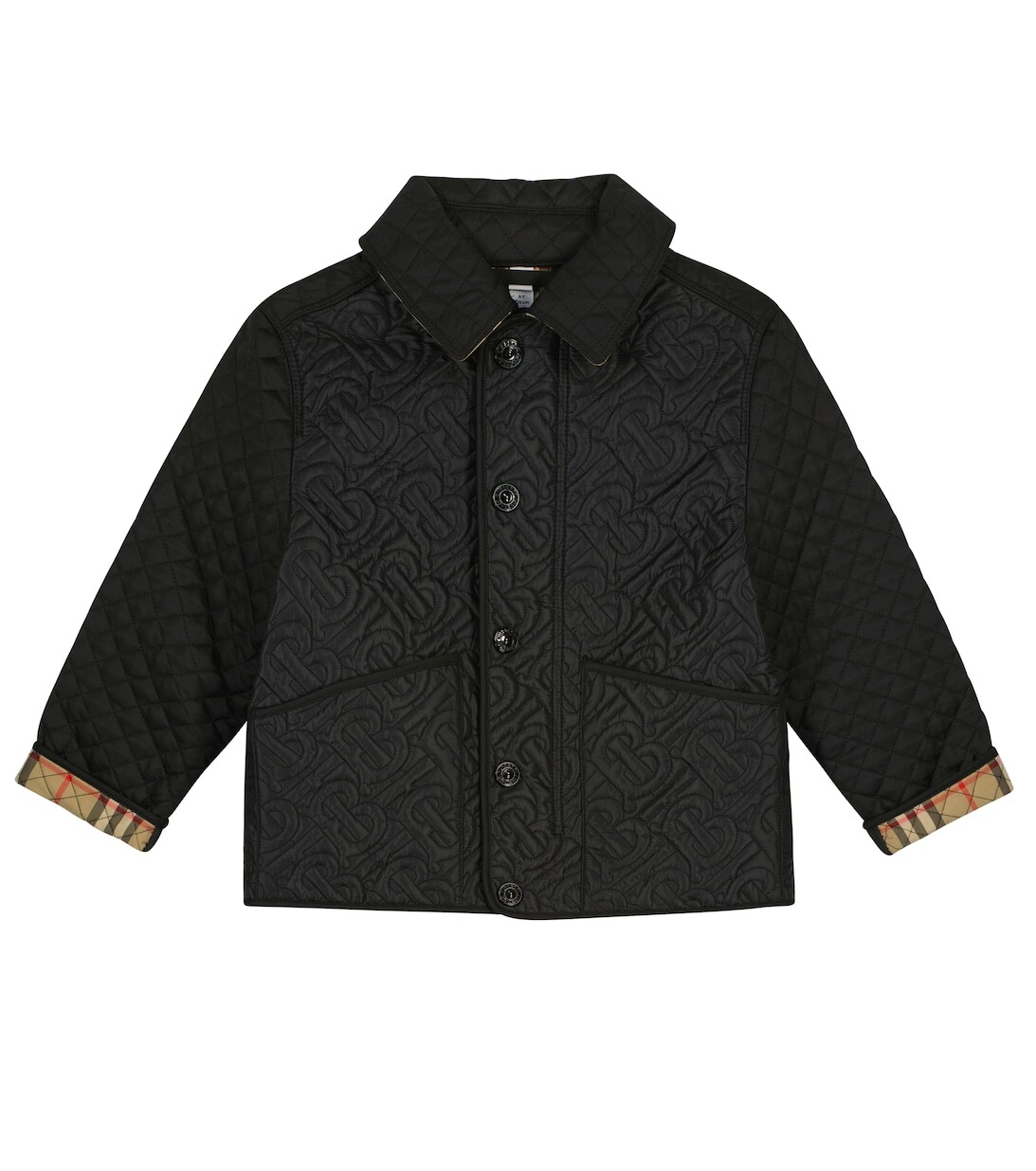 

Стеганая куртка с монограммой Burberry, черный