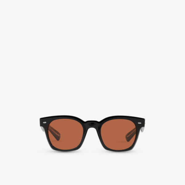 OV5498SU Солнцезащитные очки Merceaux в прямоугольной оправе из ацетата ацетата Oliver Peoples, черный