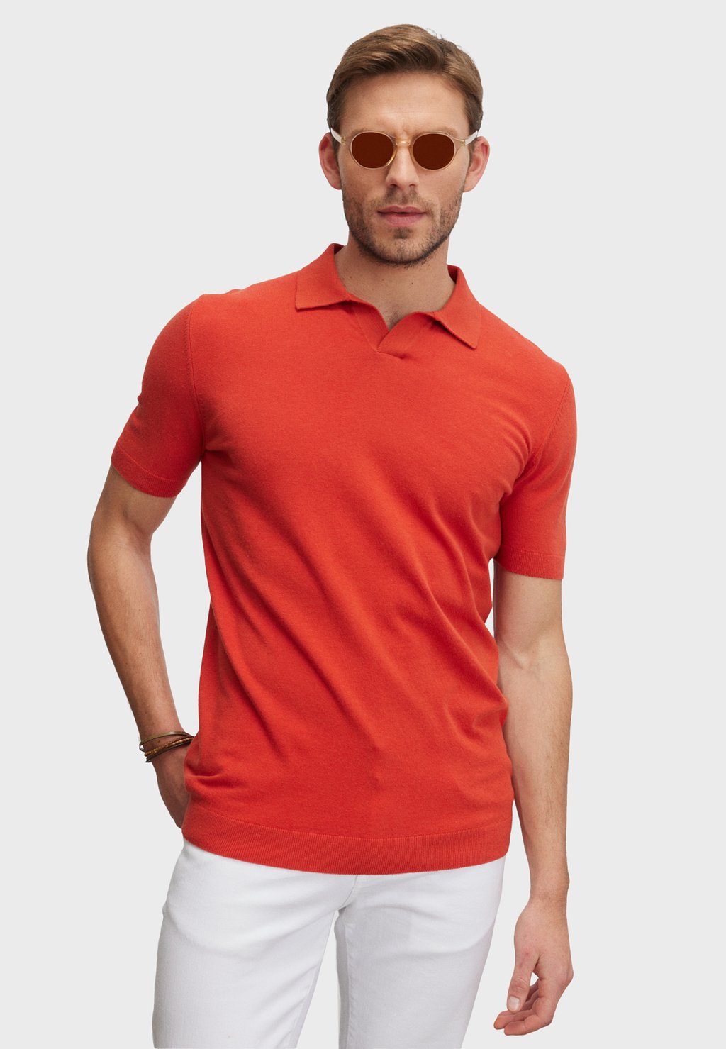 Рубашка-поло STANDARD FIT SHORT SLEEVED AC&CO / ALTINYILDIZ CLASSICS, цвет Standard Fit Knitwear Short Sleeved Polo Shirt