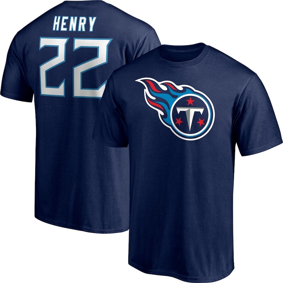 

Футболка с коротким рукавом Fanatics Branded Tennessee Titans, нави