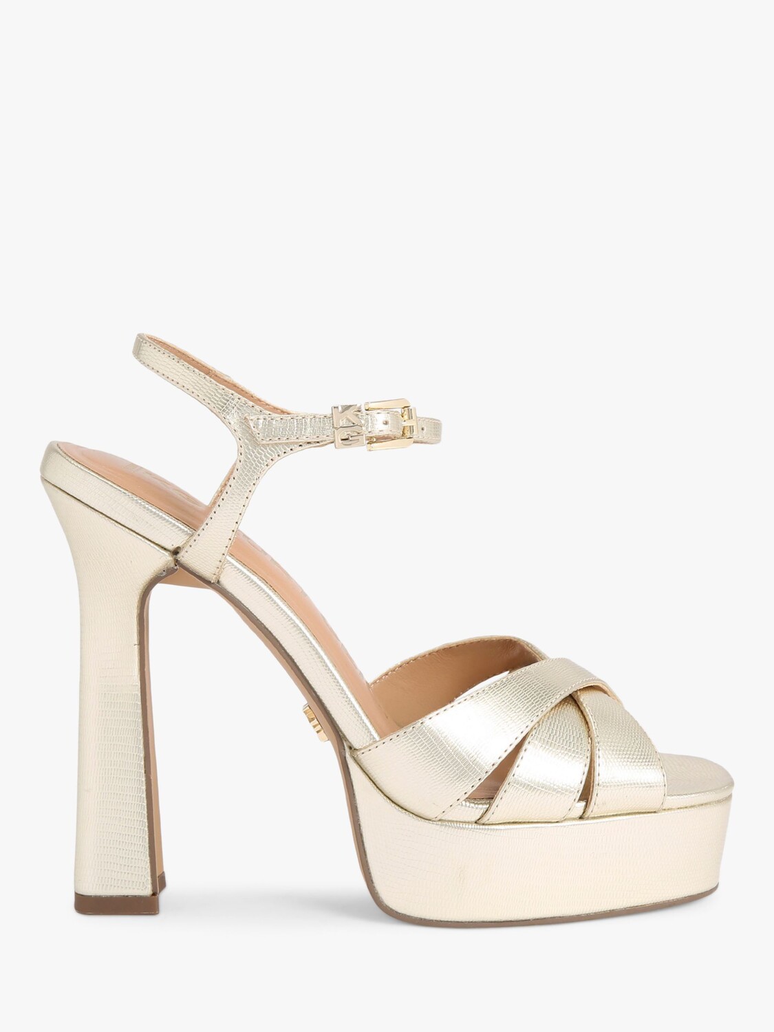 

Сандалии KG Kurt Geiger Simran на фактурной платформе, золотой