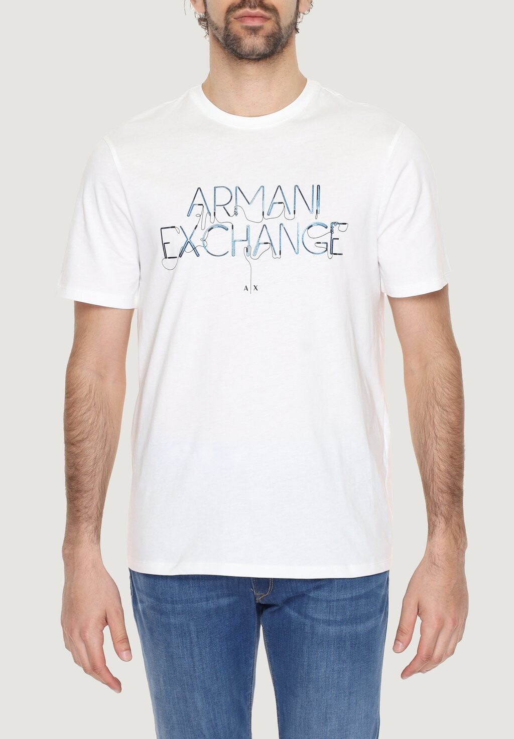 

Футболка с принтом Armani Exchange, белый