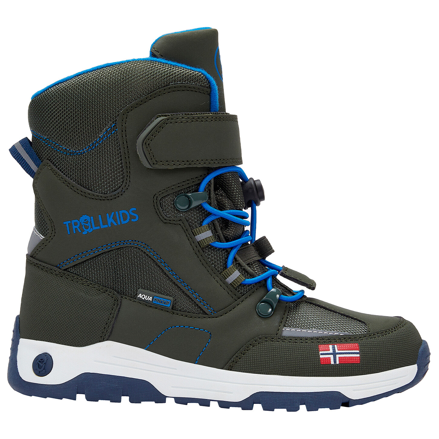 

Зимние ботинки Trollkids Kid's Lofoten Winter Boots XT, цвет Ivy/Electric Blue