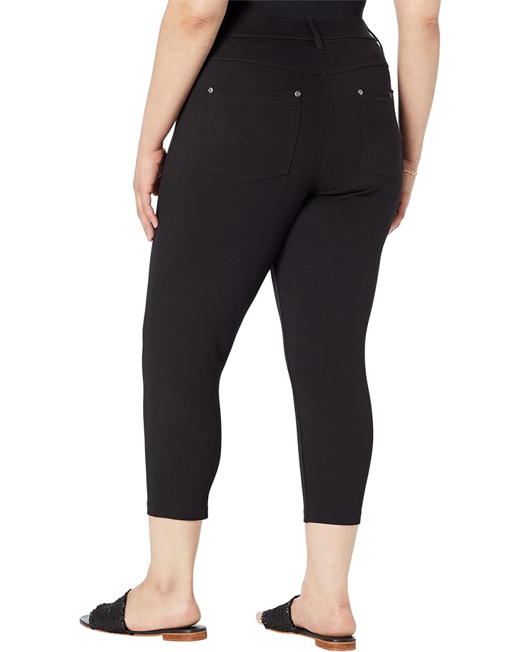 Джинсы HUE Plus Size High-Rise Ultra Soft Denim Capris, черный джинсы hue plus size ultra soft denim skimmer белый