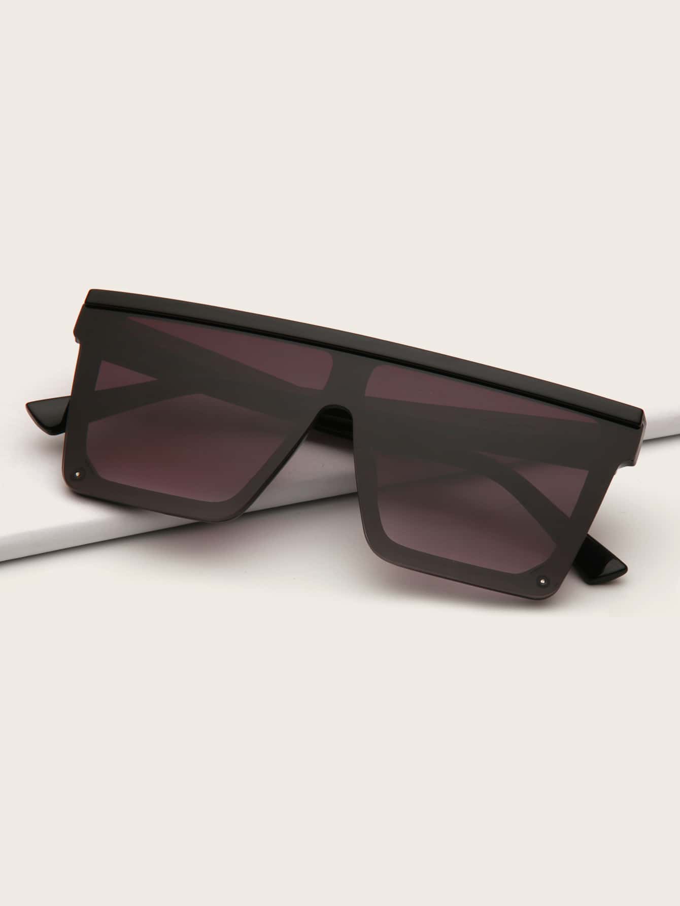 1 шт. Женские модные черные солнцезащитные очки большого размера для улицы