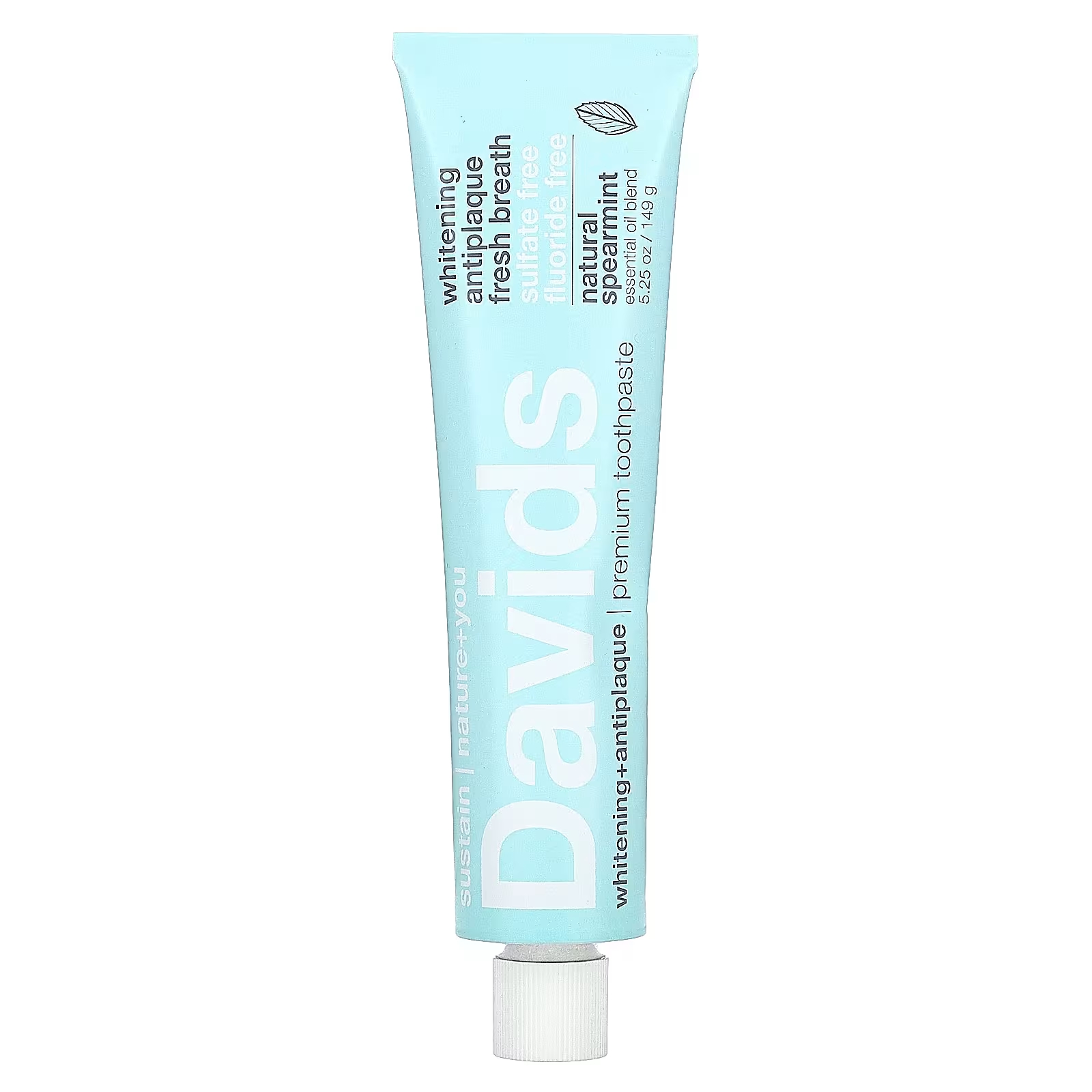 Зубная паста премиум-класса Davids Natural Toothpaste натуральная мята, 149 г торт медовик без консервантов и искусственных красителей 450г