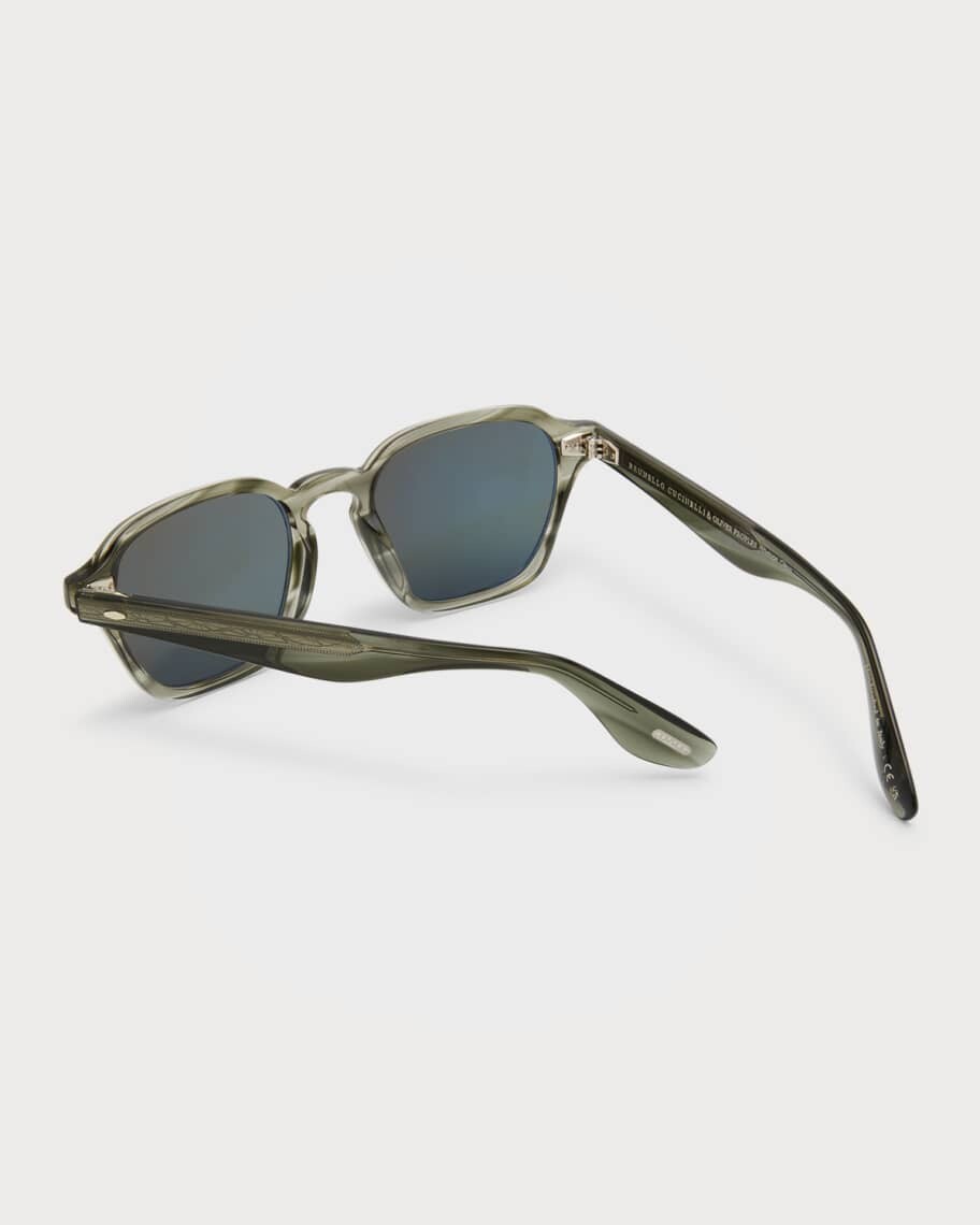 

Круглые солнцезащитные очки из ацетата Brunello Cucinelli & Oliver Peoples