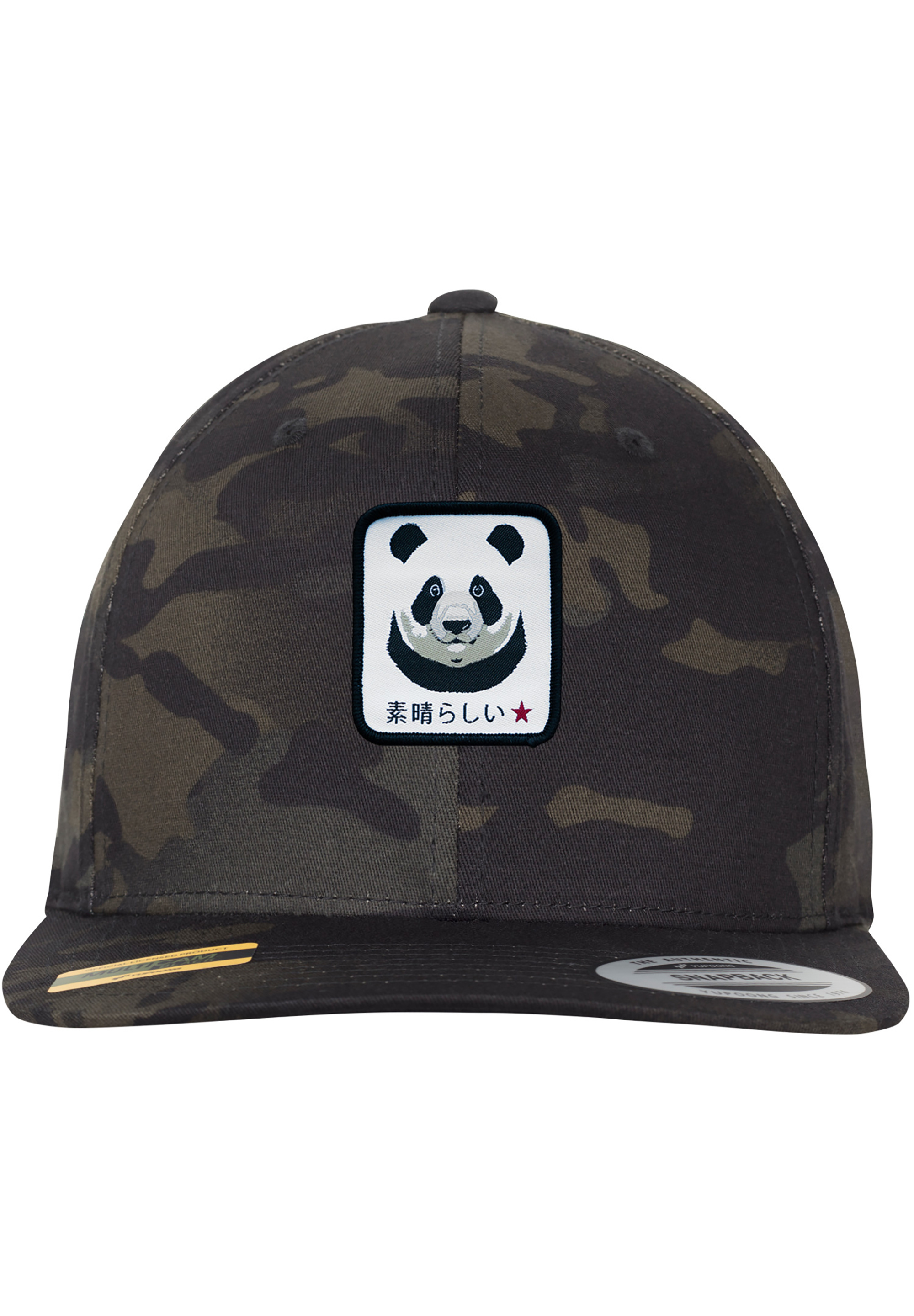 Бейсболка F4NT4STIC Snapback Camouflage Panda, цвет black multicam