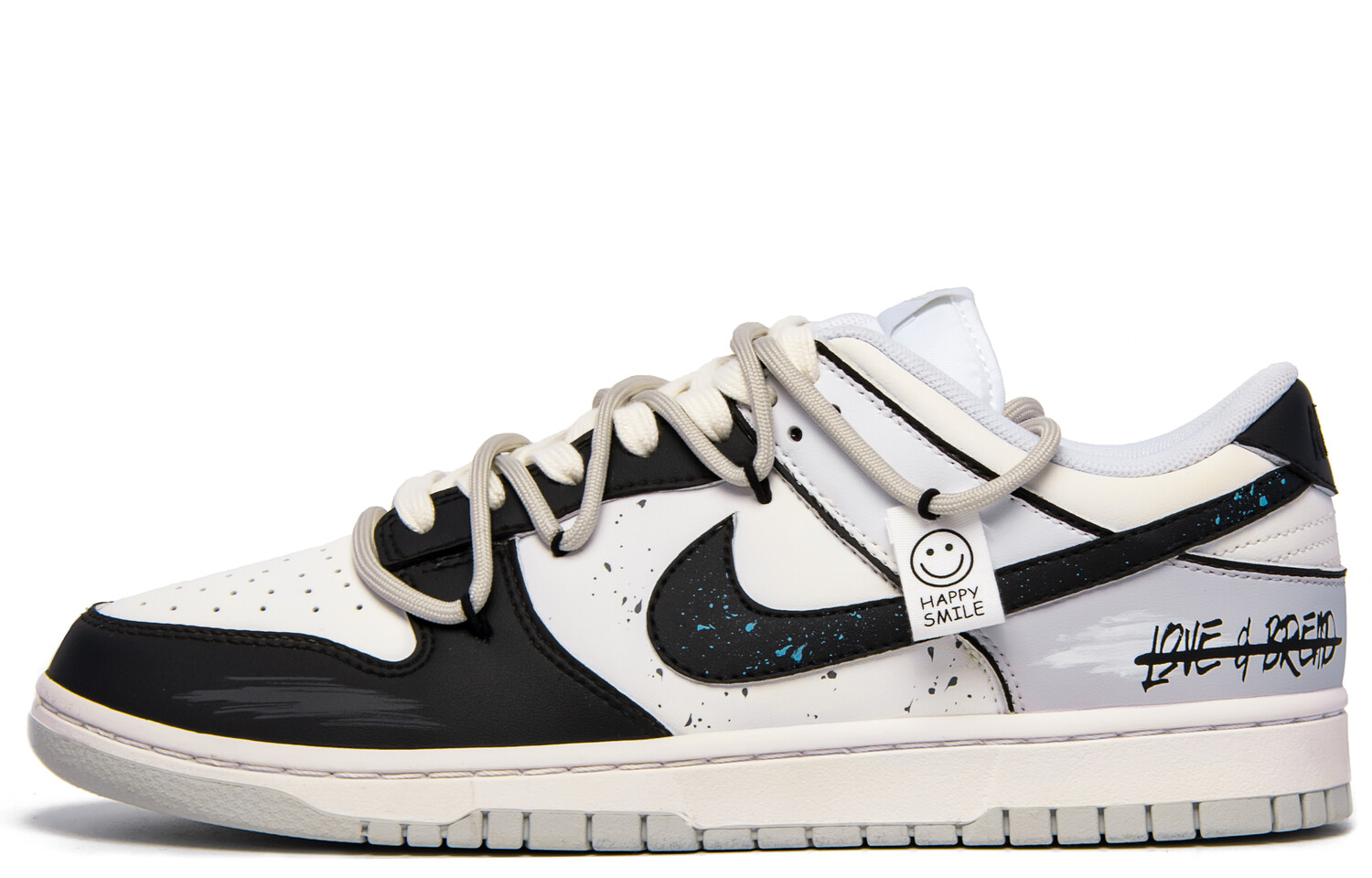 

Кроссовки Nike Dunk Skateboard Shoes Men Low-Top Black White Gray