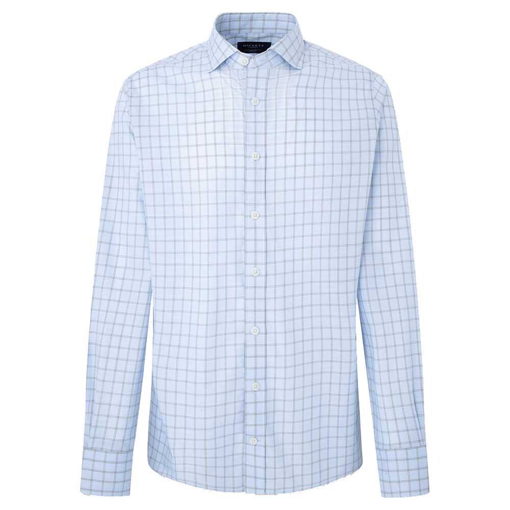 

Рубашка с длинным рукавом Hackett Slub Check, синий