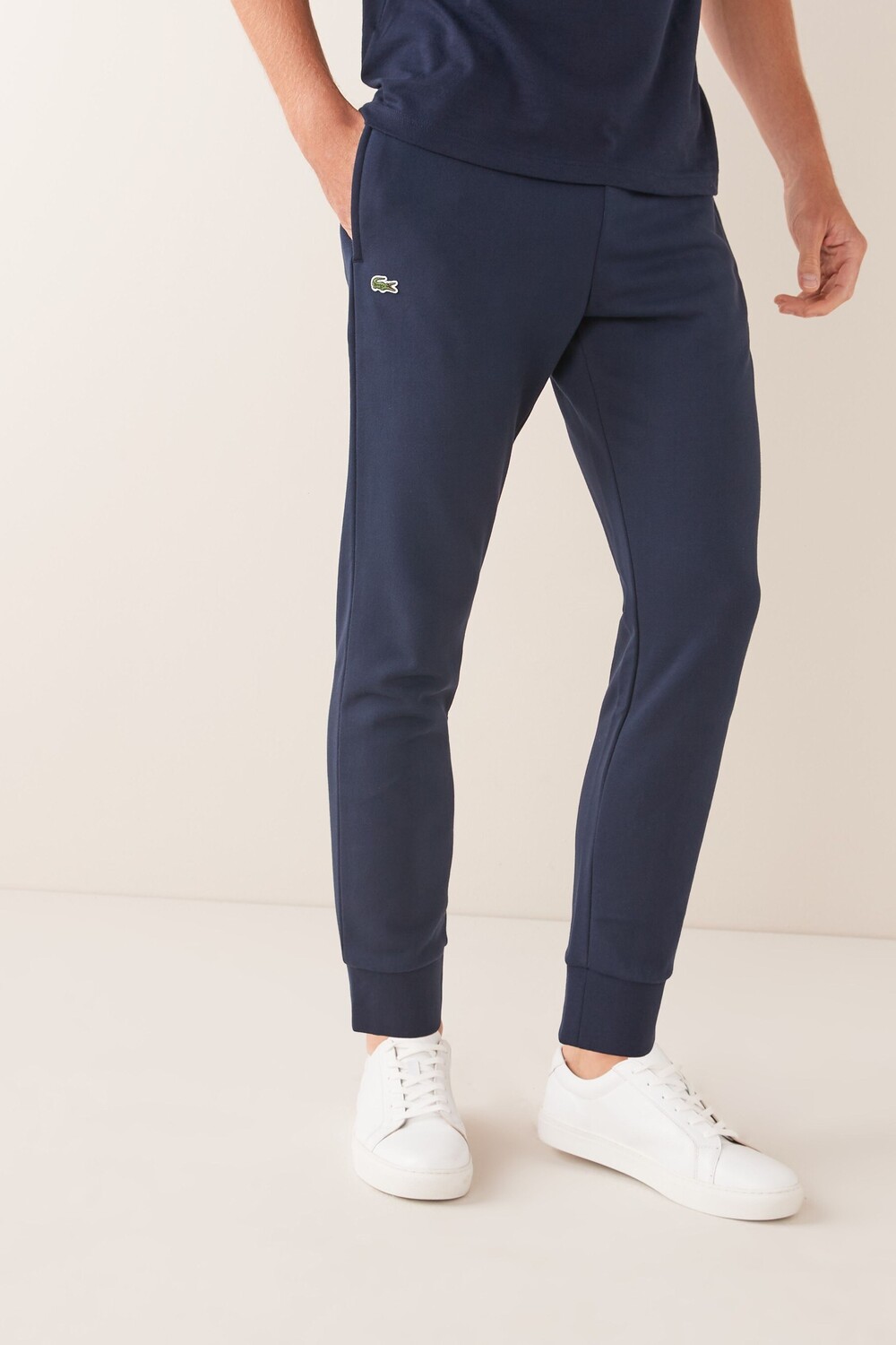 

Брюки узкого кроя для бега Lacoste, синий