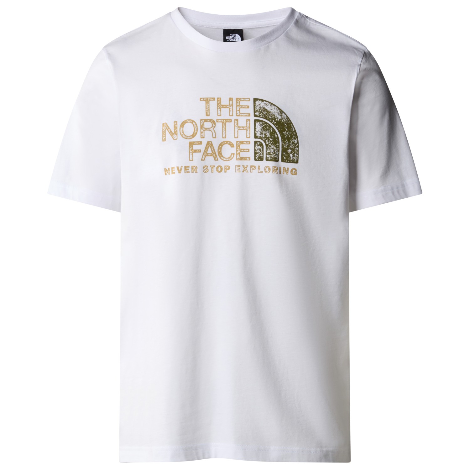 футболка the north face s s mountain line tee цвет desert rust Футболка The North Face S/S Rust 2 Tee, цвет TNF White