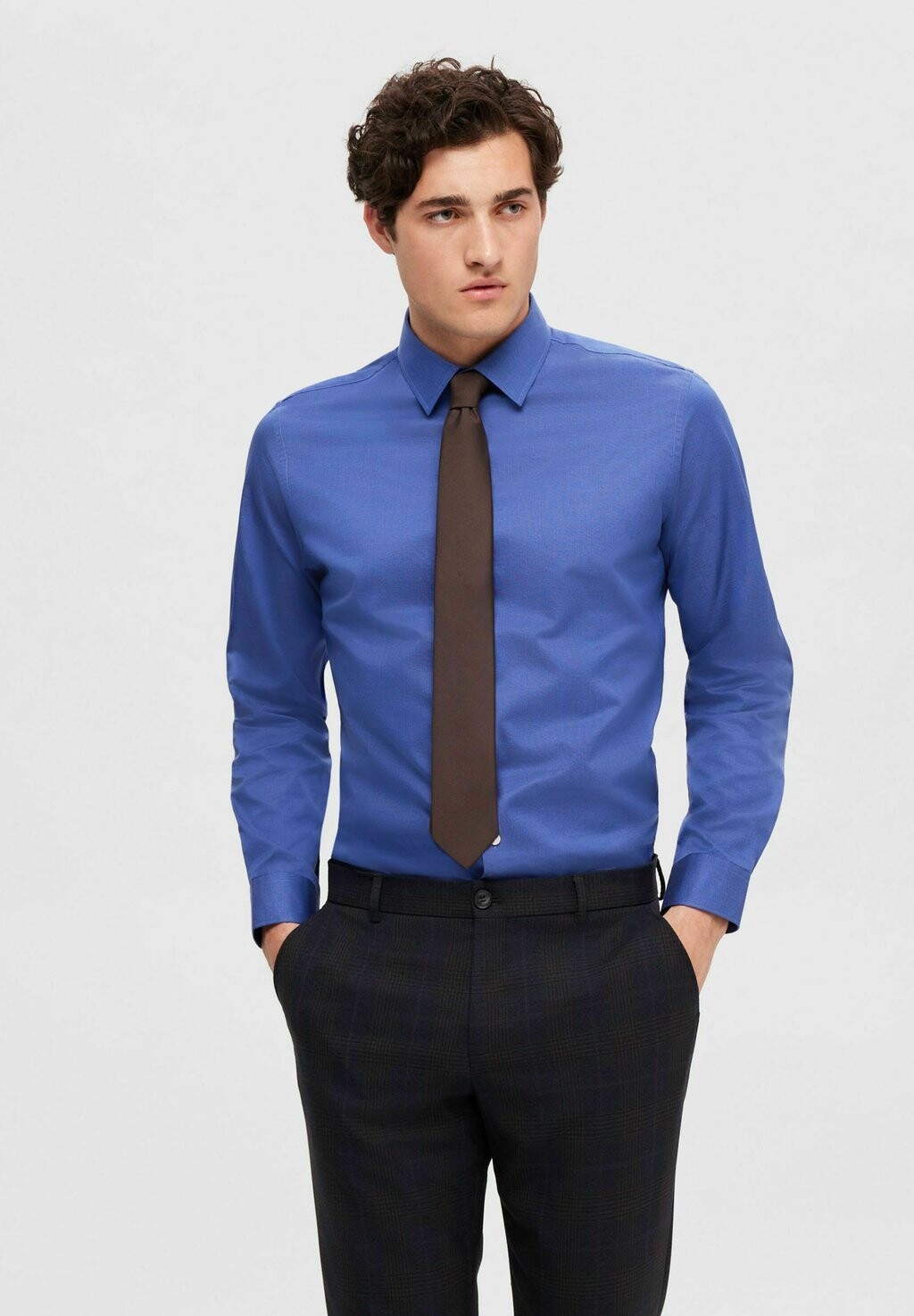 

Рубашка SLHSLIMETHAN CLASSIC Selected Homme, цвет dark blue