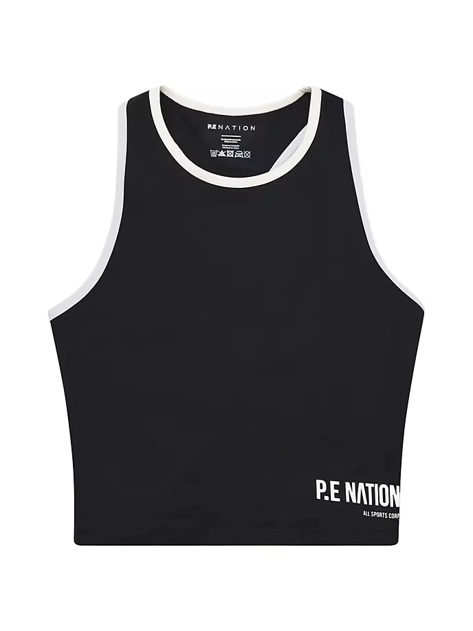 

Удлиненный спортивный бюстгальтер Tempo P.E Nation, черный