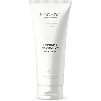 MÁDARA Organic Skincare Infusion Blanc Верховный увлажняющий лосьон для тела 200 мл