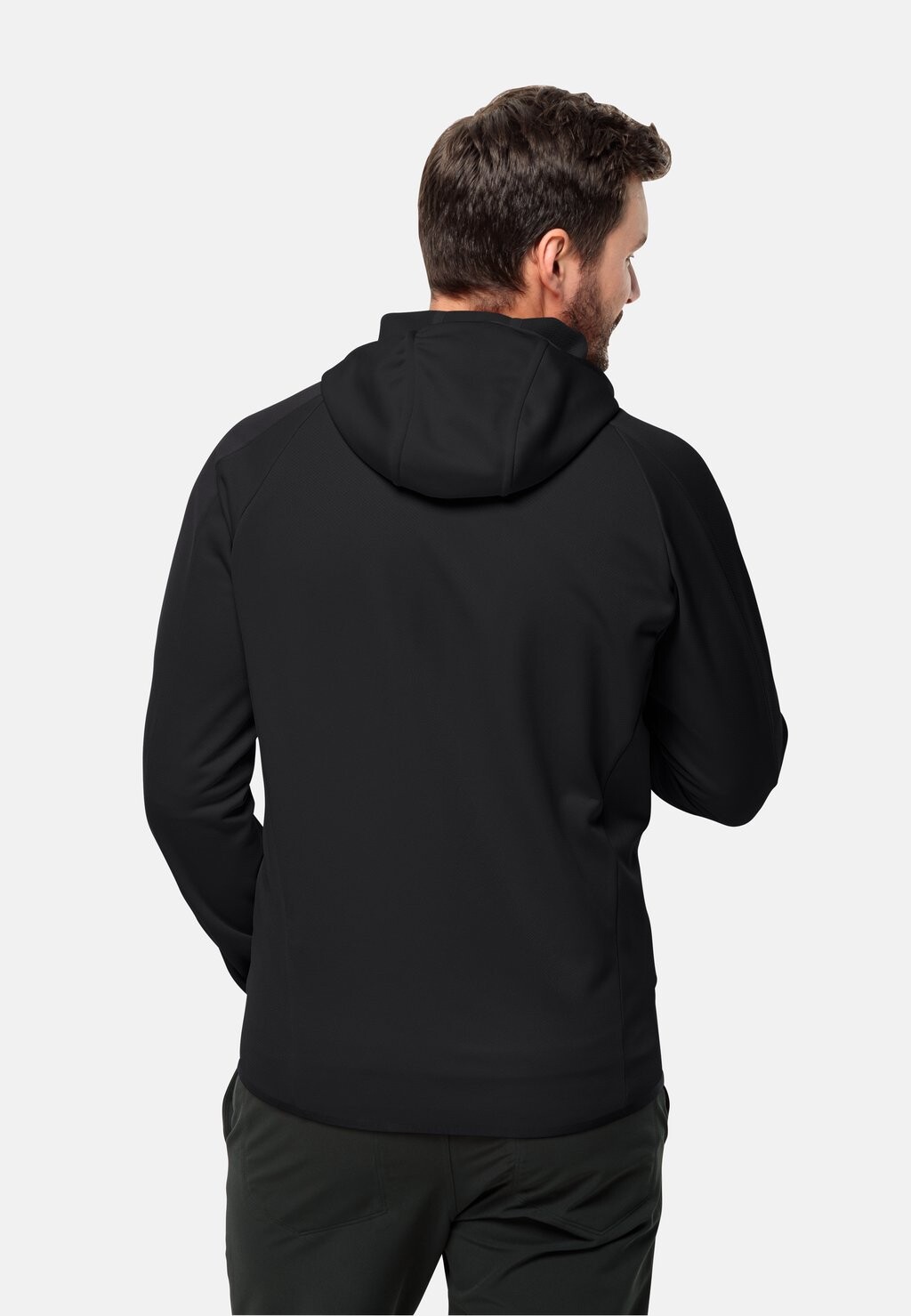 

Флисовая куртка Alpgrat Hooded Fz M Jack Wolfskin, черный