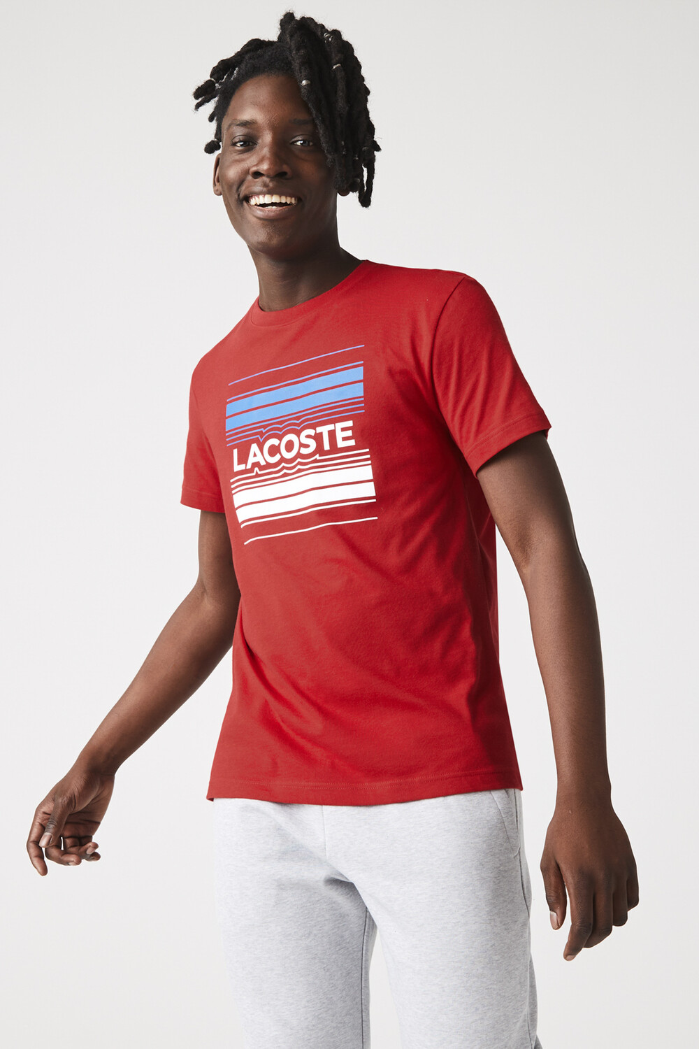 

Красная футболка для мужчин Lacoste, красный