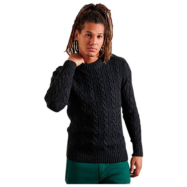 

Свитер Superdry Jacob Crew, черный
