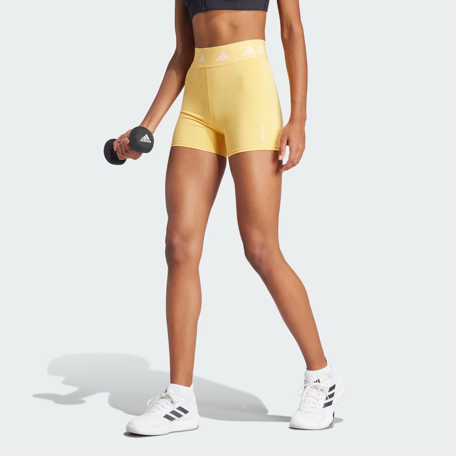 

Короткие леггинсы Techfit Adidas, цвет Semi Spark