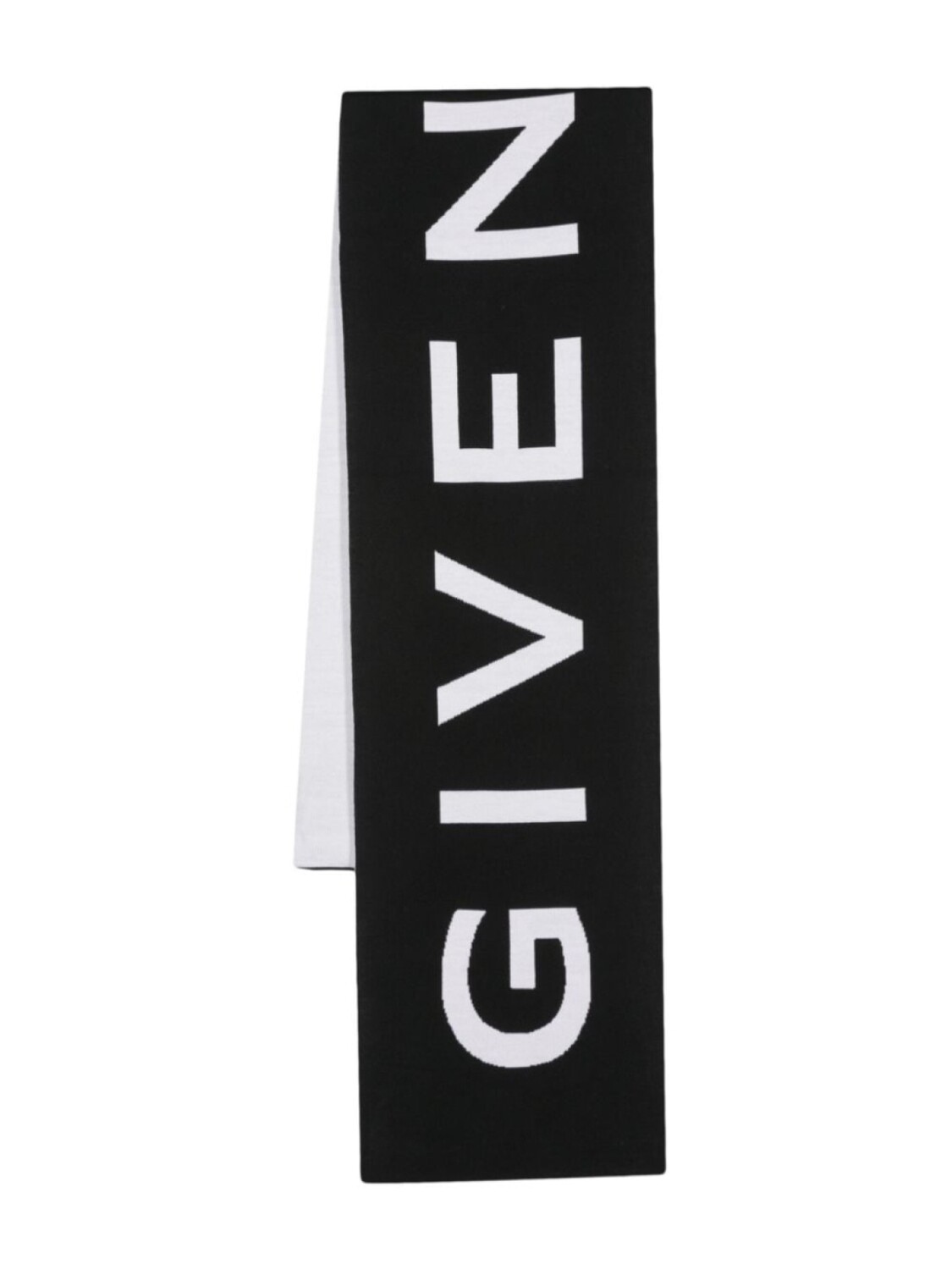 

Шерстяной шарф с логотипом-жаккардом Givenchy, черный
