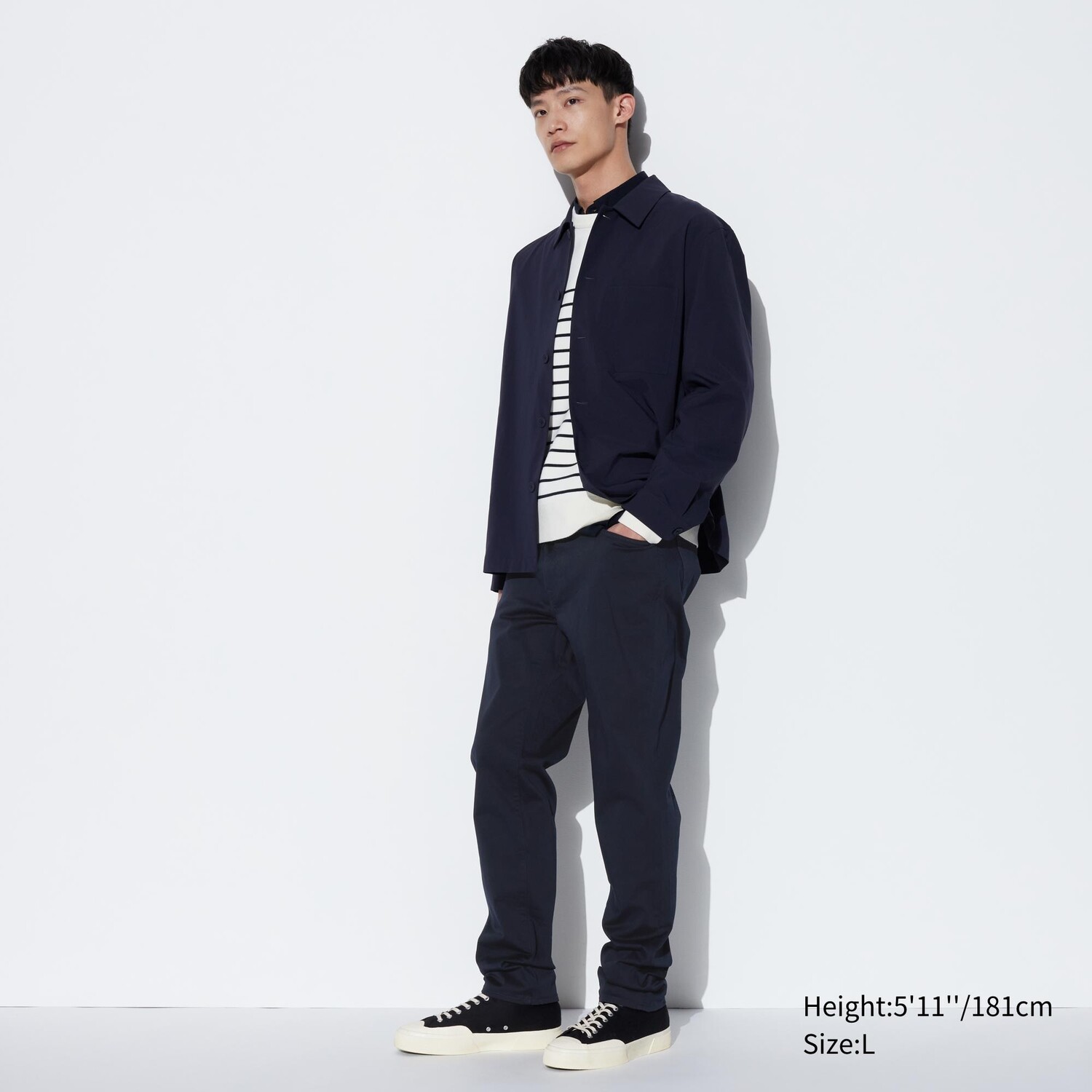 

Джинсы Uniqlo мужские ультра-стрейч узкого кроя, темно-синий