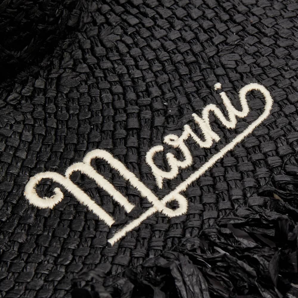 

Солнцезащитная шляпа с логотипом Marni, черный