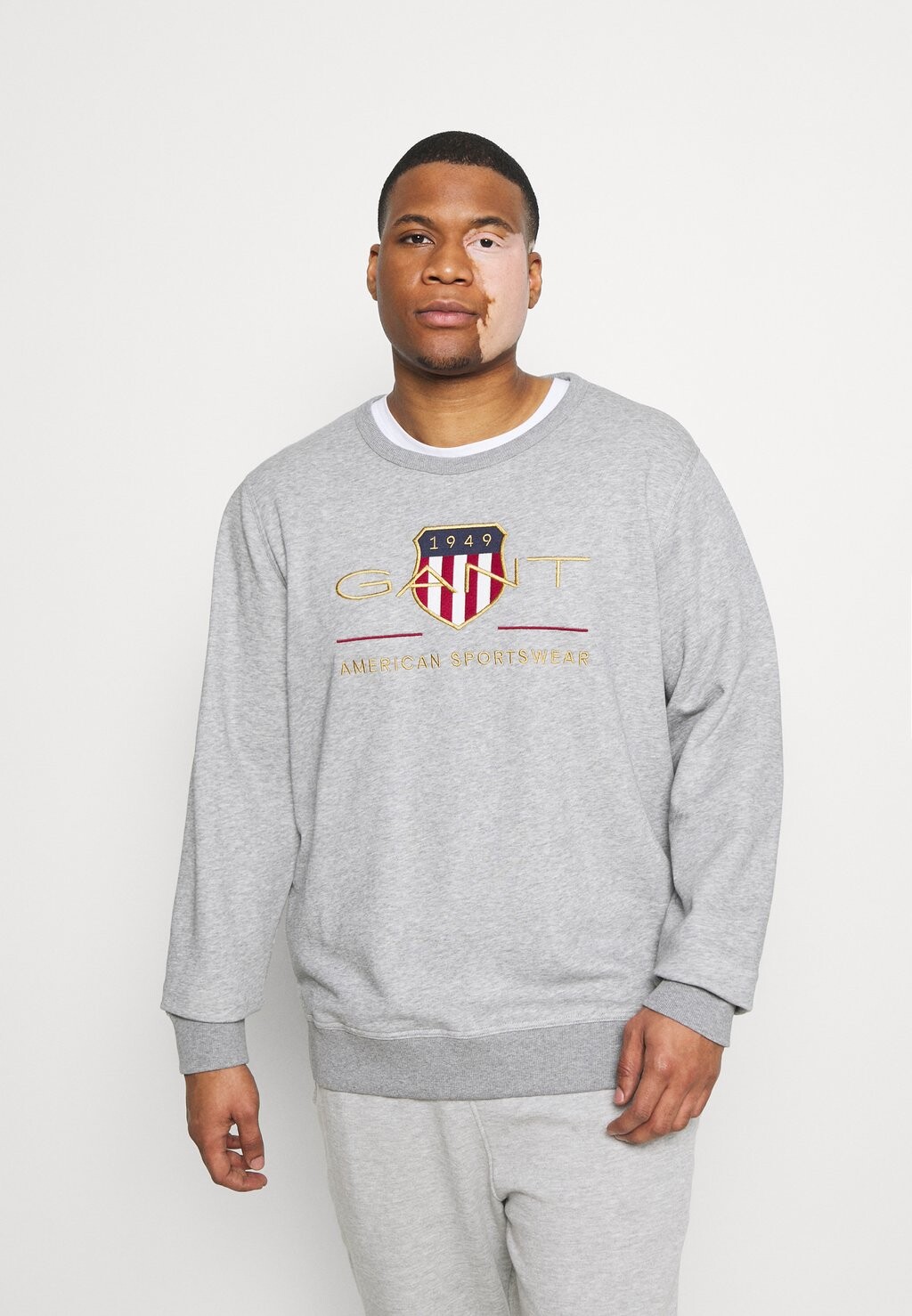 

Толстовка GANT Archive Shield C Neck, серый