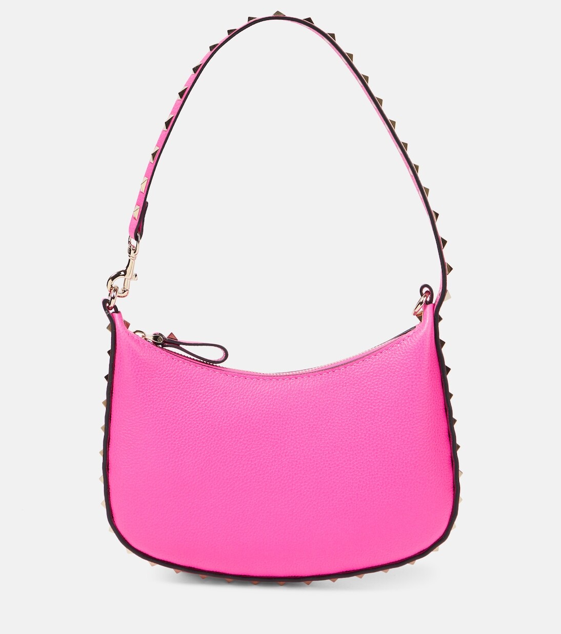 

Миниатюрная кожаная сумка через плечо rockstud Valentino Garavani, розовый