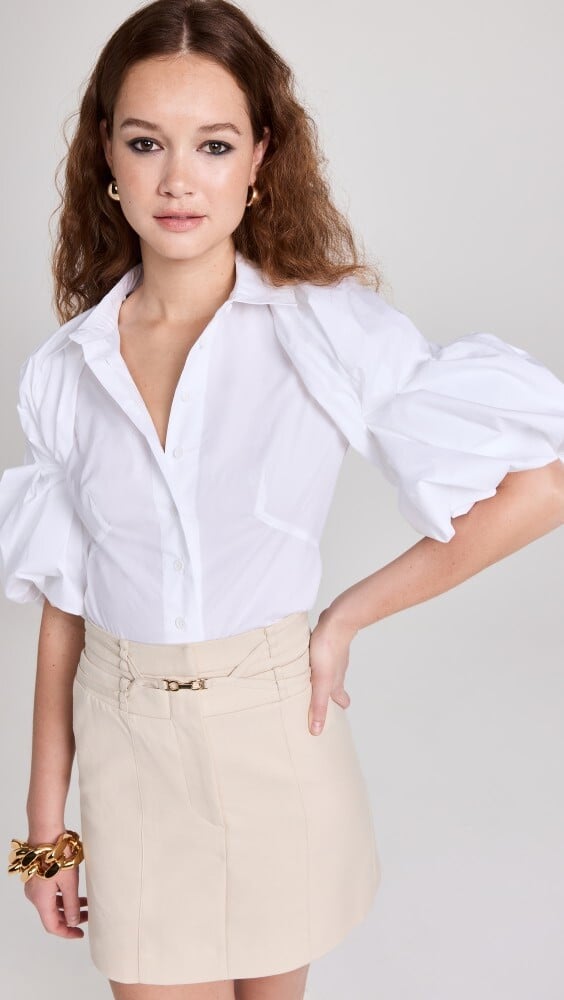 

Блуза Jacquemus La Chemise Maraca, белый