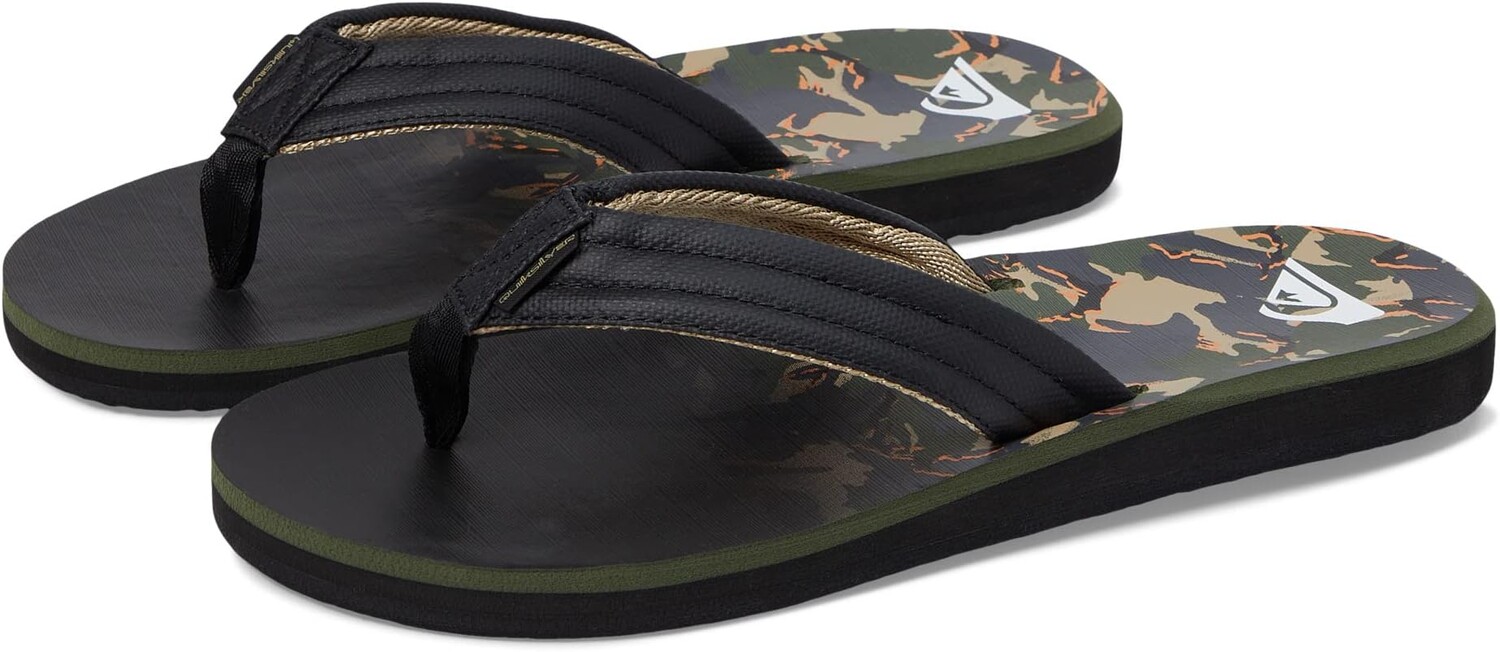 

Шлепанцы Carver Print Quiksilver, цвет Green 1
