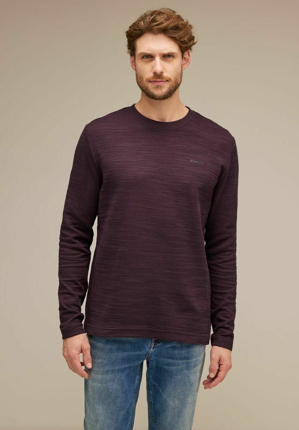

Рубашка с длинным рукавом Street One MEN, цвет rot