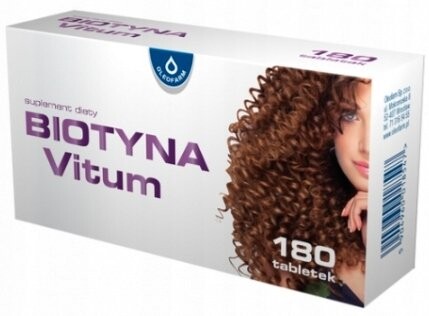 

Biotin Vitum, Биотин 2,5 мг для волос и кожи, 180 таб. Oleofarm