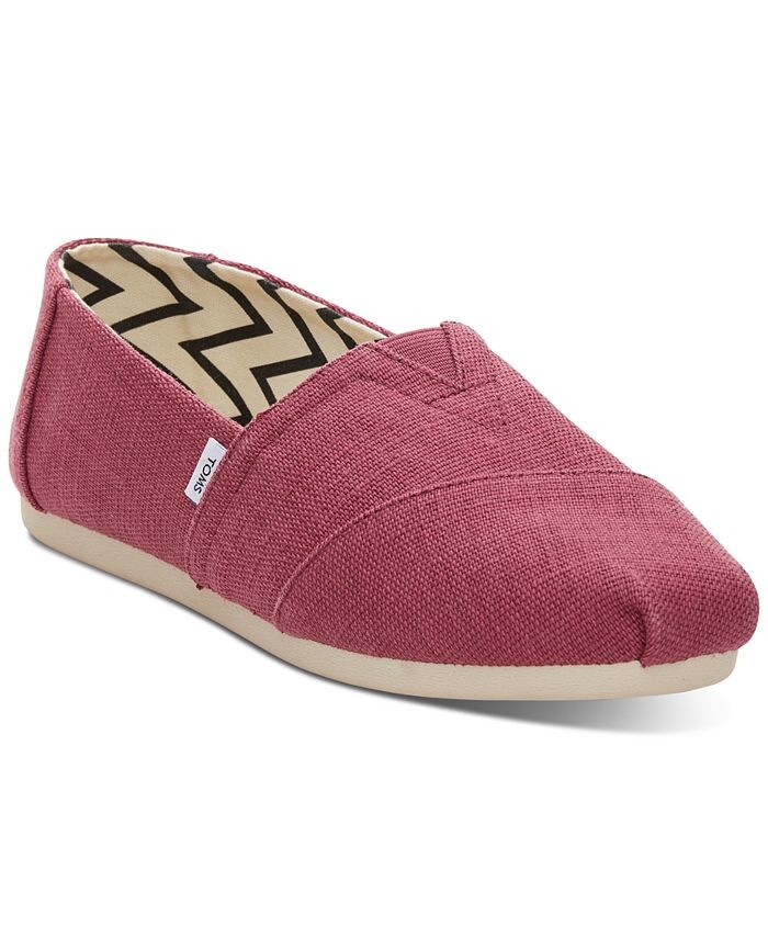

Женские туфли без шнуровки Alpargata на плоской подошве TOMS, розовый