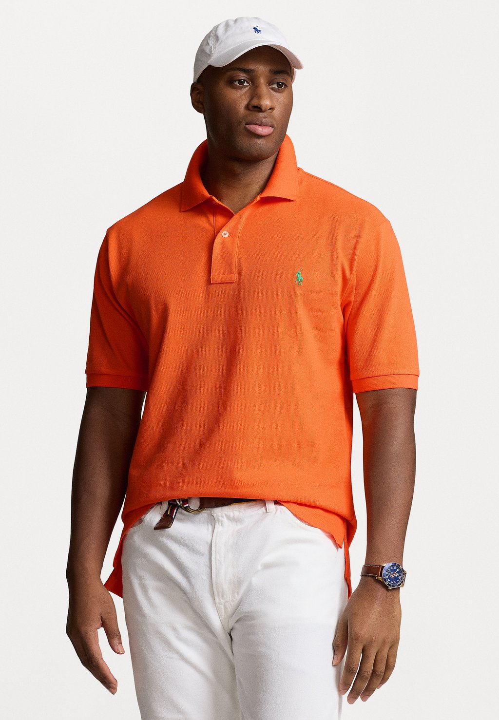 Рубашка поло Polo Ralph Lauren Big & Tall, оранжевый базовая футболка polo ralph lauren big