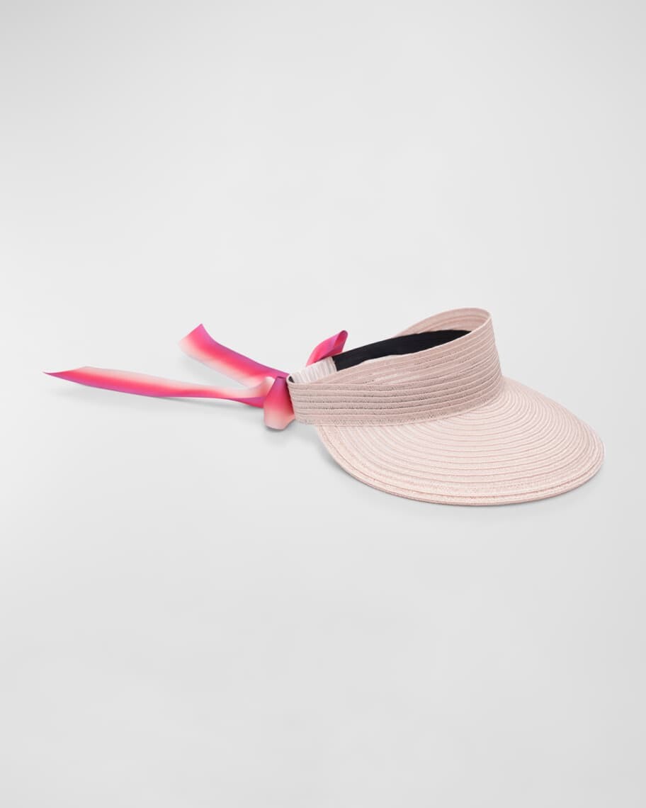 

Ricky Ombre Grosgrain & Hemp Visor Eugenia Kim