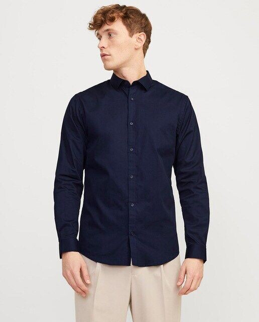 

Мужская рубашка Jack & Jones, темно-синий