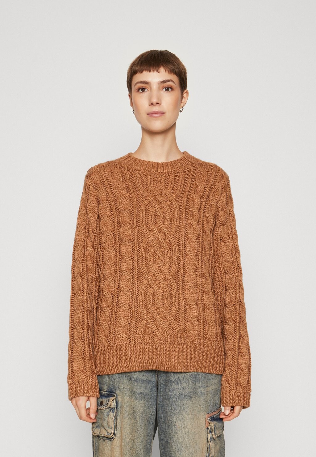 

Свитшот Cotton On HERITAGE CABLE OVERSIZED, цвет pinecone